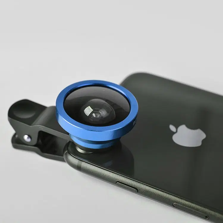 新しい青 携帯電話・スマートフォン クリップ取り外し可能な広角 レンズ カメラアクセサリー撮影 レンズ
