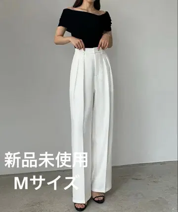 Louere 투 턱 슬랙스 루엘레 M 사이즈 팬츠