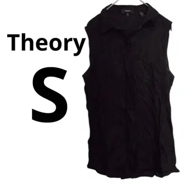 Theory [ S ] 블랙 슬리브리스 셔츠 심플