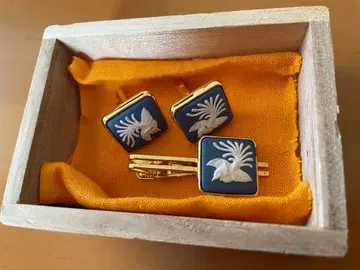 도화 TOHCA 새 조각 넥타이핀 커프스 단추 세트