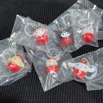 산리오 캐릭터즈 딸기 메지루시 액세서리 전 6종