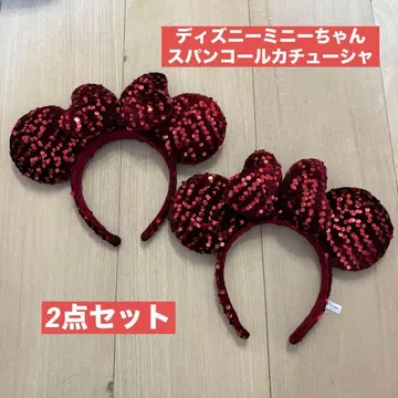 미니 마우스풍 스팽글 머리띠