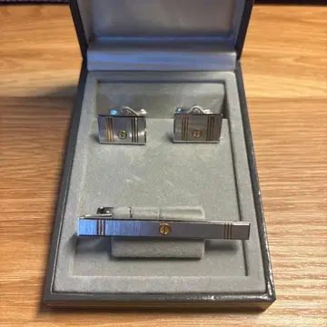 던힐 dunhill 넥타이핀 커프스 단추 세트 미사용 새상품
