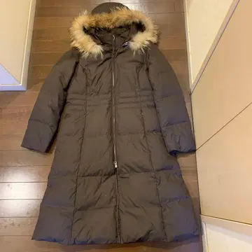 Reflect 후드 부착 브라운 롱 코트 클리닝 완료