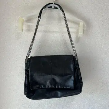 ZARA 블랙 가죽 숄더백