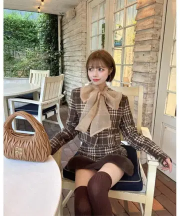 다리치 브라운 셋업 체크 3종 세트