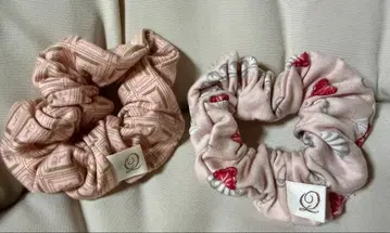 [ 미사용 ] Q-pot 큐팟 스크런치 2종 세트