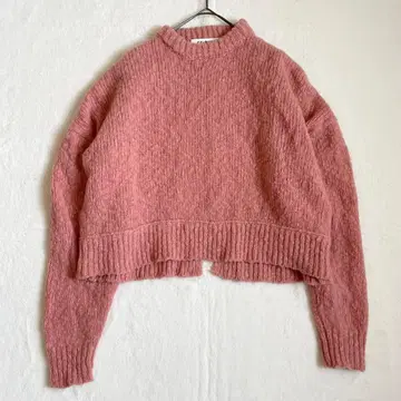 CEaRET 시이렛 크루넥 니트 핑크 풀오버