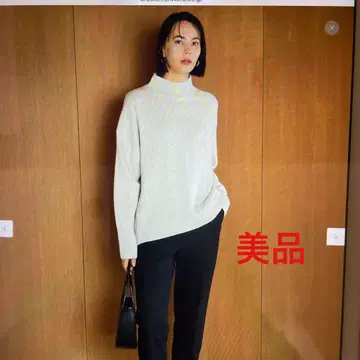 앙피로 캐시미어 블렌드 하이넥 니트 M 사이즈