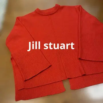 질 스튜어트 빨강 주황 긴팔 니트