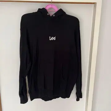 Lee 블랙 후드티 X-LARGE