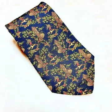 Salvatore Ferragamo 네이비 넥타이