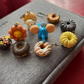 미스터도넛 도넛 스트랩+캐릭터 3개