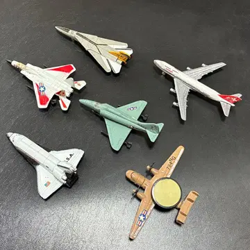 비행기 미니어처 세트 6개 가챠 캡슐 토이