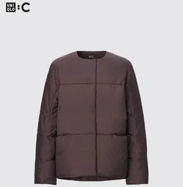 유니클로 C 라이트 다운 자켓 M 브라운
