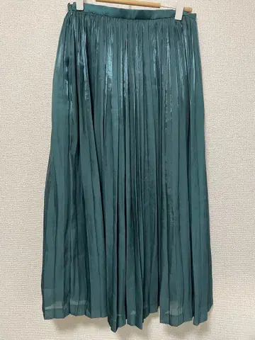 플리츠 롱 스커트 약 80cm