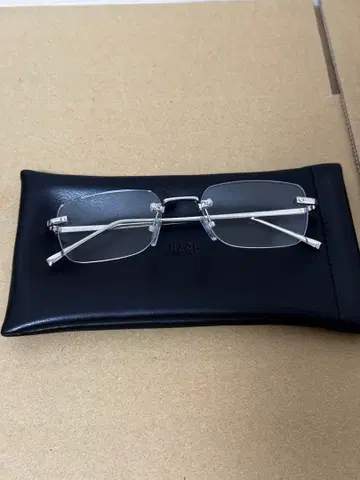 HARE 무테 안경 무도수