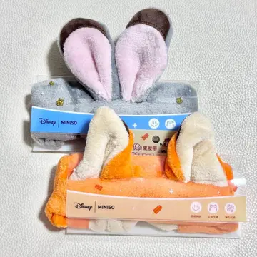 해외 MINISO 주토피아 닉 주디 헤어밴드 2개 세트