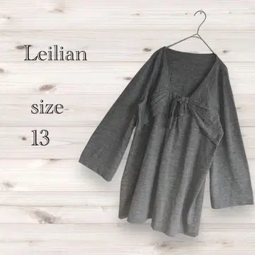 Leilian 레리안 긴팔 니트 스웨터 그레이 사이즈 13
