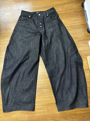 Peoplestyle 인디고 청바지 와이드 팬츠 L