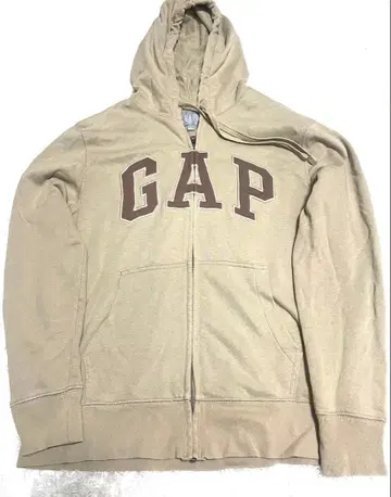 GAP 베이지 풀 집업 후드티 S 사이즈