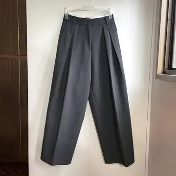 투데이풀 본딩 와이드 트라우저스 38 그레이