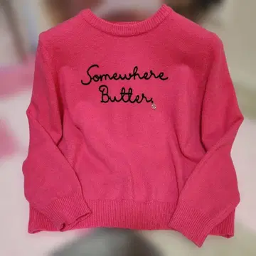 Somewhere Butter 핑크 스웨터