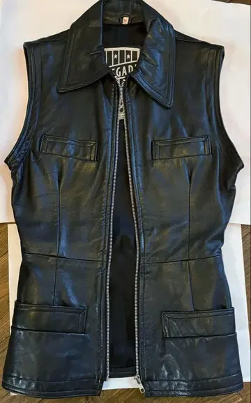 천연 가죽 베스트