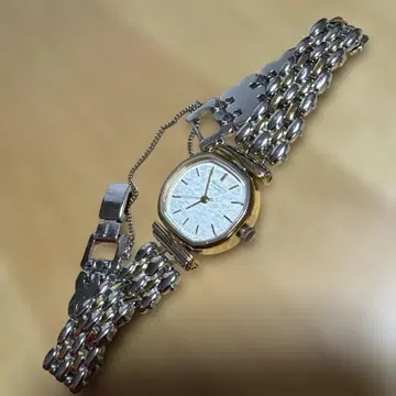 쇼와 레트로 SEIKO 쿼츠 손목시계 실버/골드 1421-5210