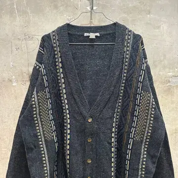 US 구제 의류 3D 니트 가디건 입체