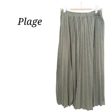[ 새상품급 ] Plage 플라주 플리츠 스커트 그레이 계열
