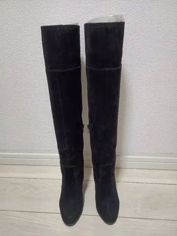 DIANE 버클 스웨이드 니하이 부츠