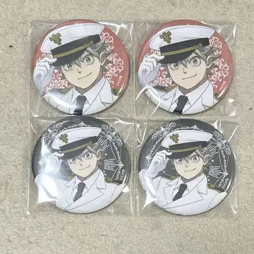 블랙 클로버 화이트 밀리터리 JF 캔뱃지 아스타