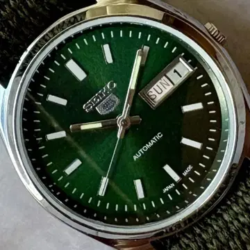 세이코 5 오버홀 완료 데이데이트 자동 와인딩 빈티지 70S 그린