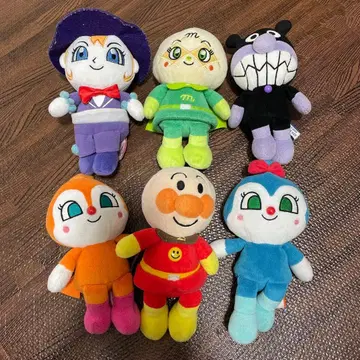 호빵맨 봉제 인형 6체 세트