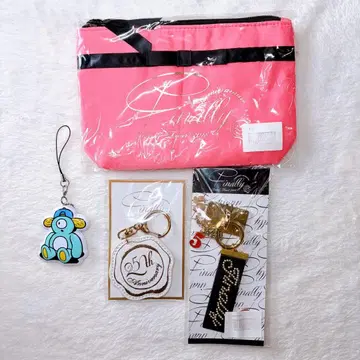 [ 새상품 ] 아무로 나미에 finally 파우치 키링 2종 마스코트 참