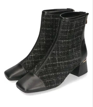 ORiental TRaffic 트위드 절개 부츠