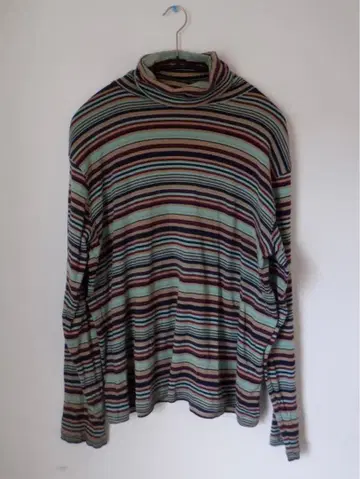 BEAMS BOY 빔즈 보이 스트라이프 터틀넥