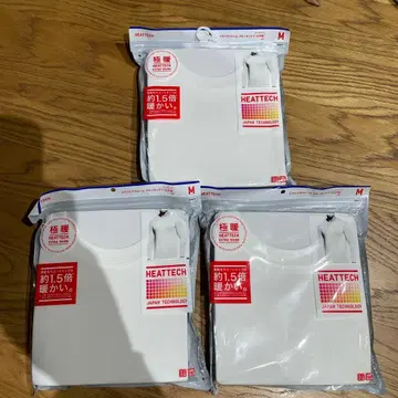 (새상품) 히트텍 엑스트라 웜 쿨넥 T (9부 소매) 3개