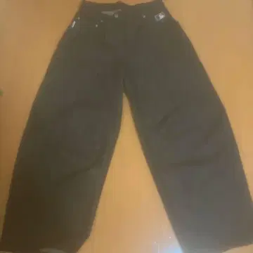 MLB 블랙 와이드 팬츠