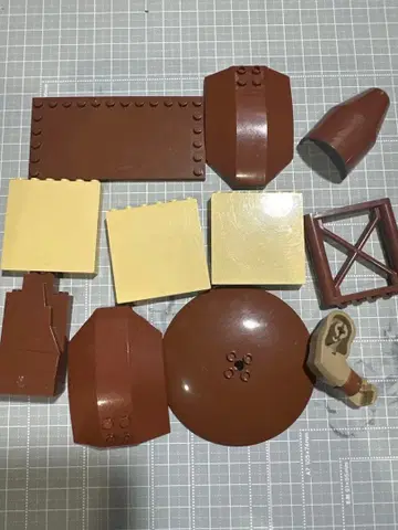 LEGO 브라운 대형 곡면 부품 묶음 판매 지붕 돔 캐슬 MOC