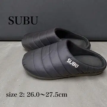 SUBU 블랙 슬립온 사이즈 2