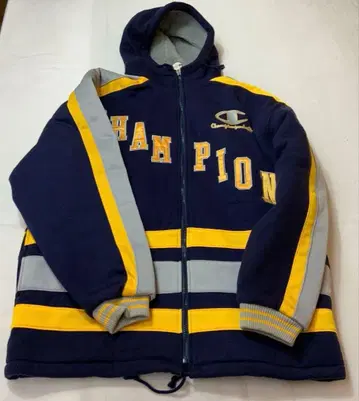 A/W 챔피온 후드 부착 블루종 후드티 L