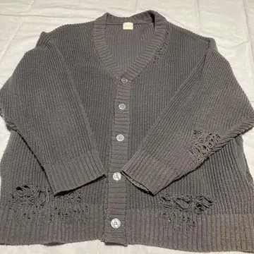 KOOKY'N 그레이 리브 가디건