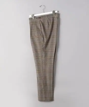 UNITED ARROWS 트로피컬 울 사이드 저스트 체크 팬츠