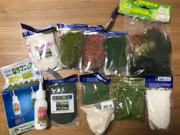 철도 모형, 건축 모형, 디오라마, 식재 소재 세트