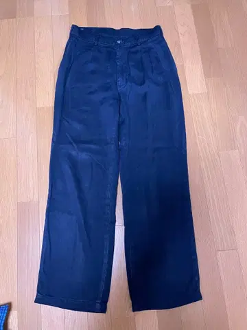 [명작] Wrangler (랭글러) 턱 와이드 슬랙스 팬츠 네이비