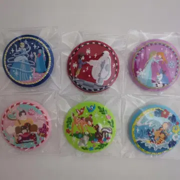 디즈니 자수 캔뱃지 비스켓 2개 세트 캔뱃지