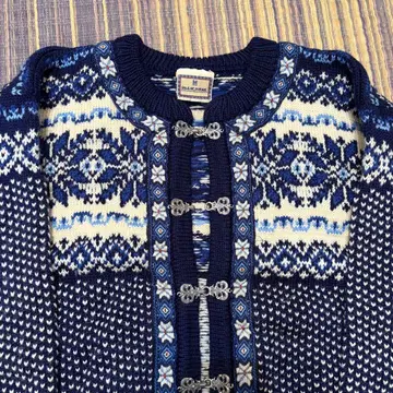 달레 오브 노르웨이 노르딕 무늬 니트 가디건