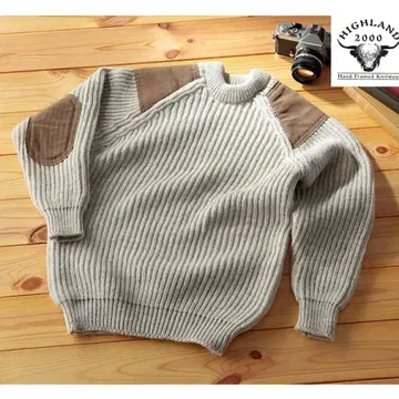 HIGHLAND2000 엘보 패치 파크 레인저 스웨터
